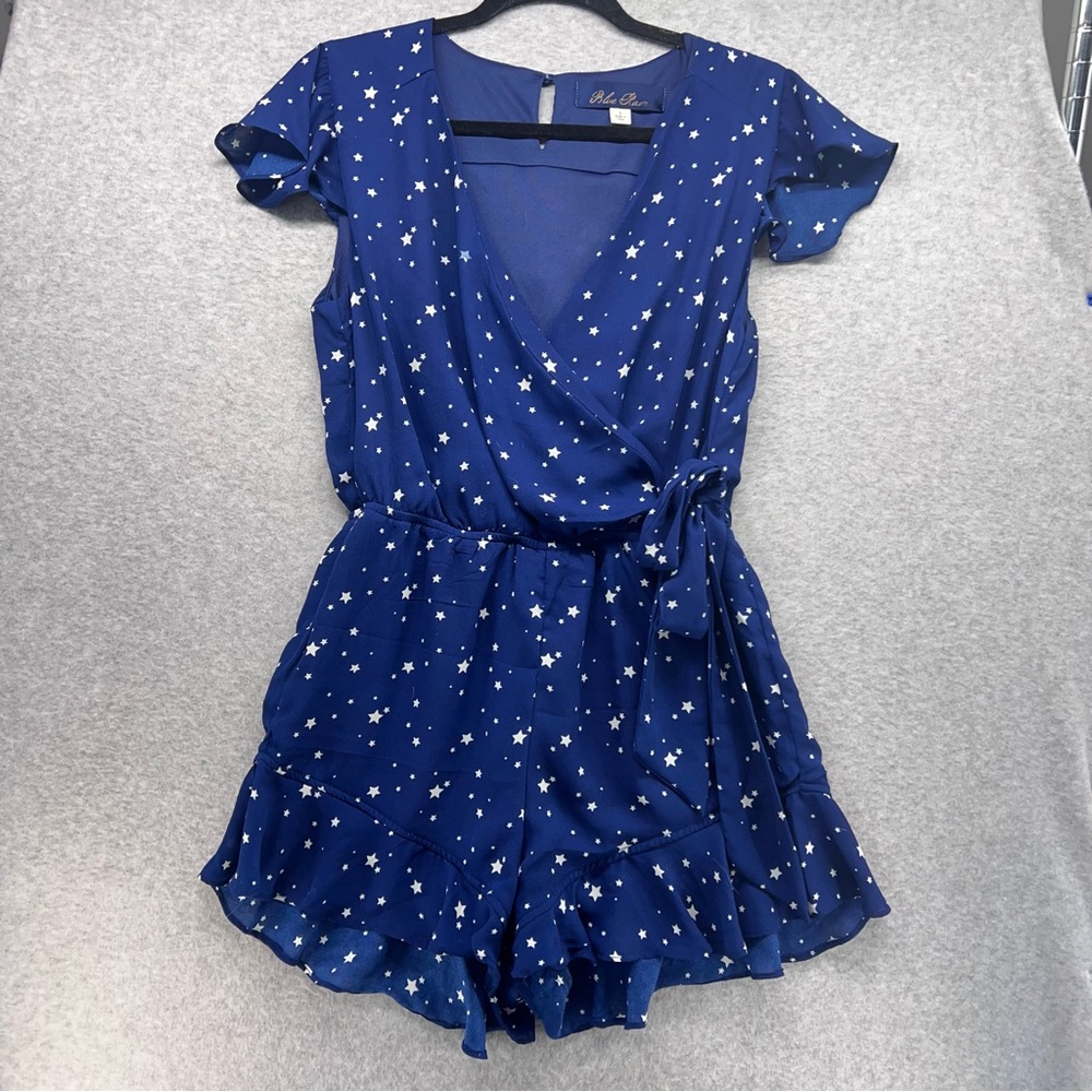 Blue Rain Starry Blue Romper